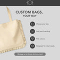 On The Mat Custom Canvas Ruffle Tote Bag