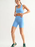 Biker Shorts - Denim Blue