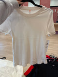 Essential Ribbed Tee - Cream