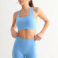 Venice Cloud Light Square Neck Sports Bra