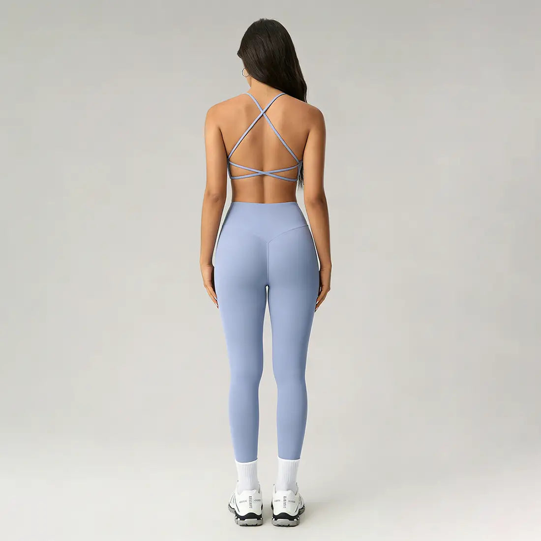 Women's Athletic Sets Twist Front Cross Back Bra and Legging